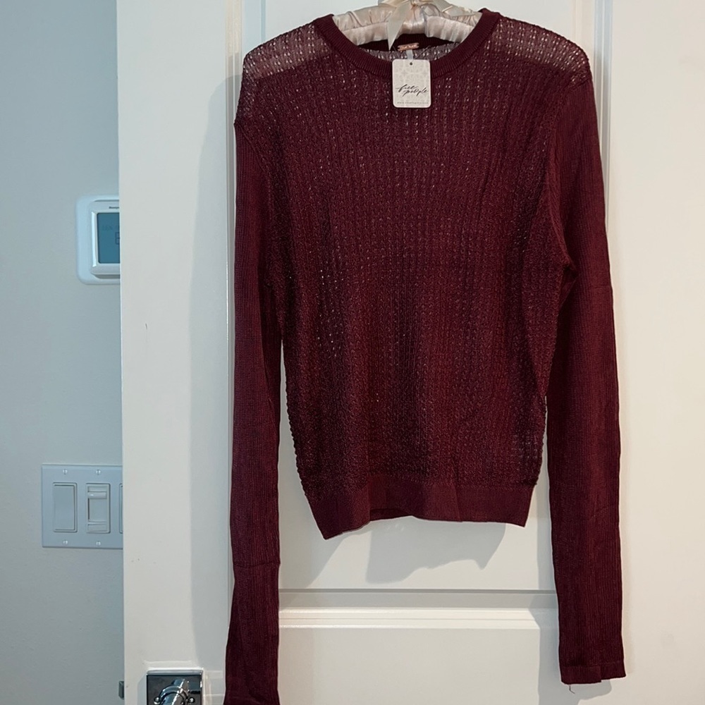NWT Free People H20 Crew Pullover large
